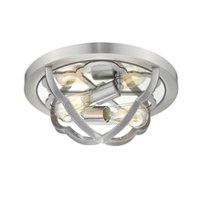  5926-FM PW - Smithsonian Saxon Flush Mount in Pewter